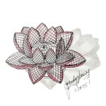 LOTUS, Ink and Colored Pencil on Sketch Paper, 6”x8”
